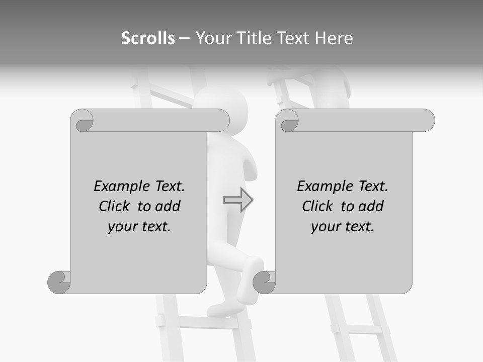 Character Rival Compete PowerPoint Template