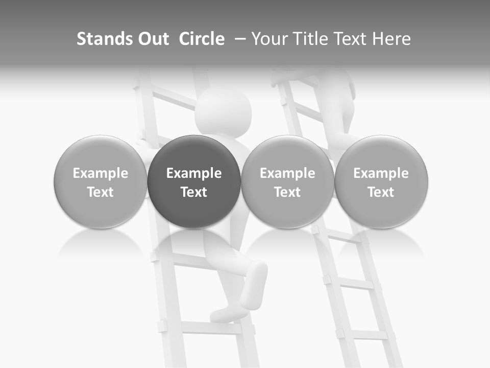 Character Rival Compete PowerPoint Template