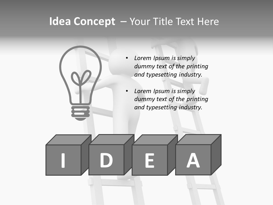 Character Rival Compete PowerPoint Template