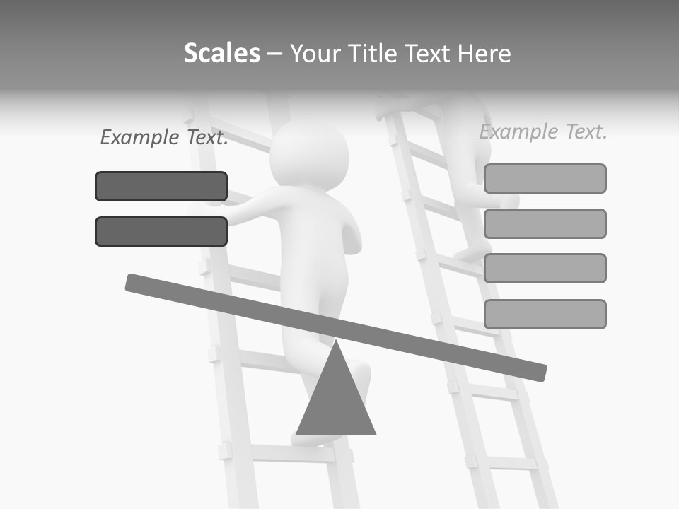 Character Rival Compete PowerPoint Template