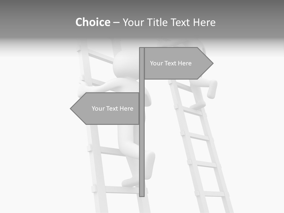 Character Rival Compete PowerPoint Template