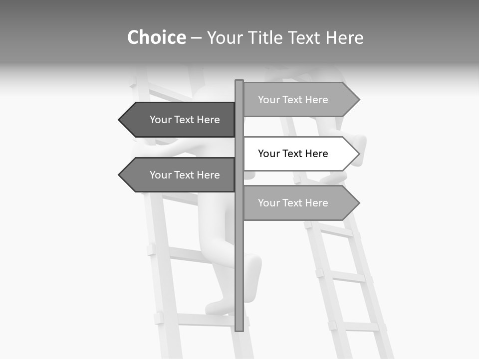 Character Rival Compete PowerPoint Template
