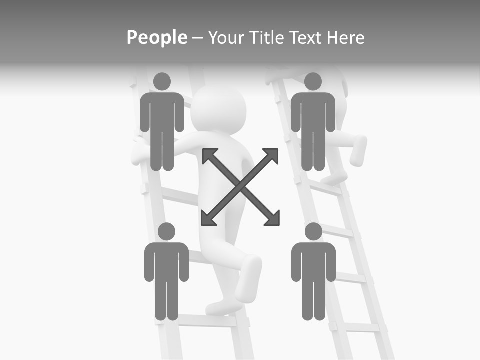 Character Rival Compete PowerPoint Template