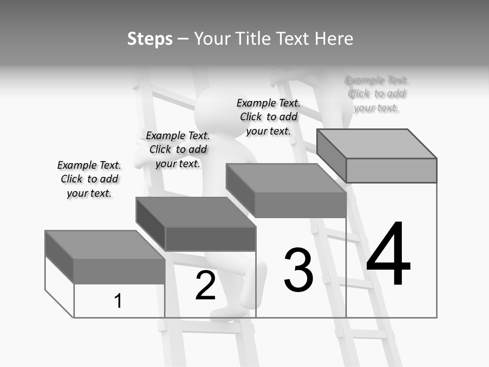Character Rival Compete PowerPoint Template