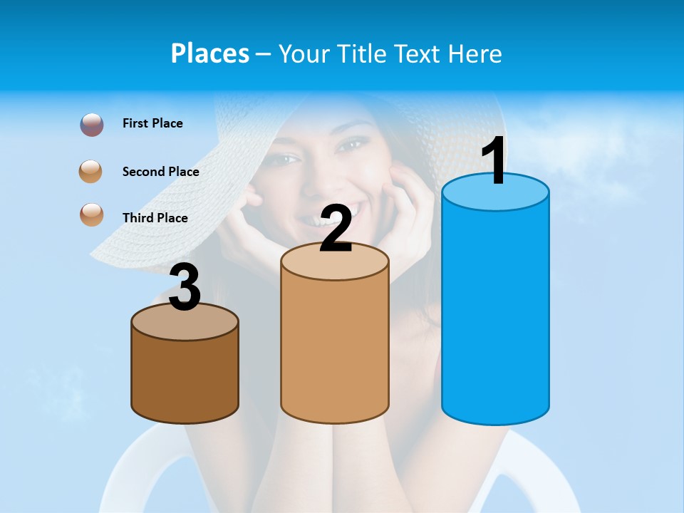 Summer Portrait Bathing Suit PowerPoint Template