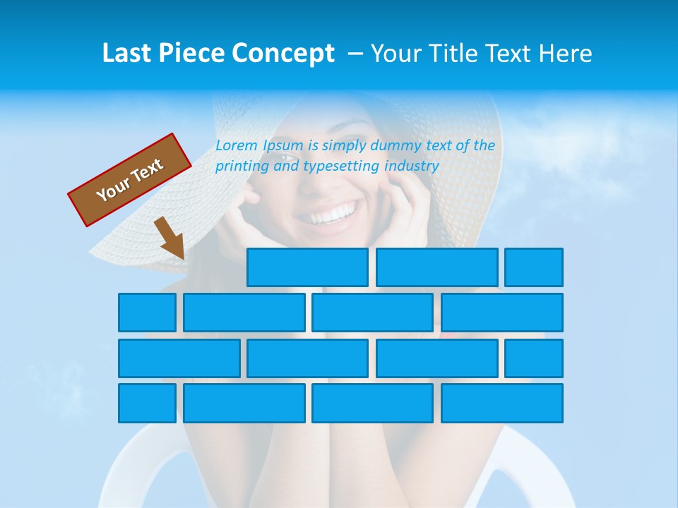 Summer Portrait Bathing Suit PowerPoint Template