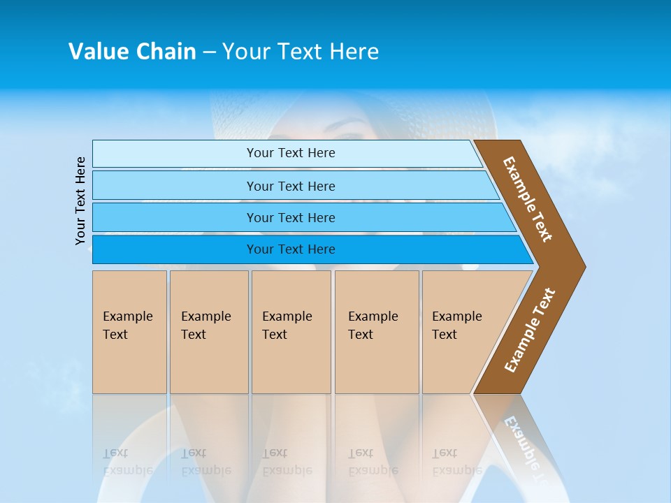 Summer Portrait Bathing Suit PowerPoint Template