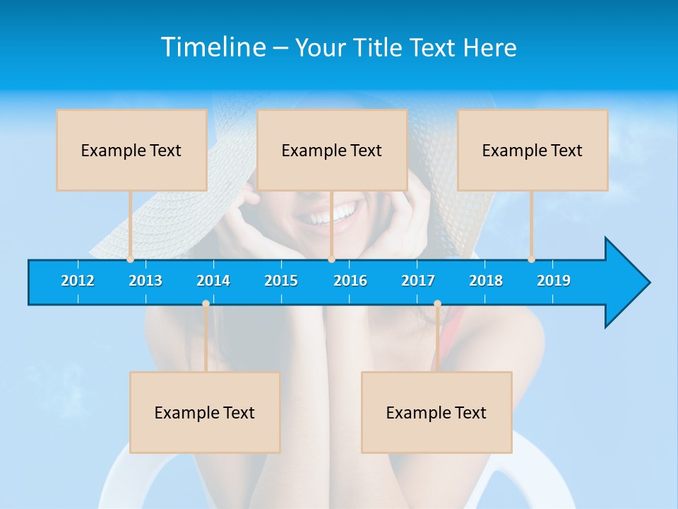 Summer Portrait Bathing Suit PowerPoint Template