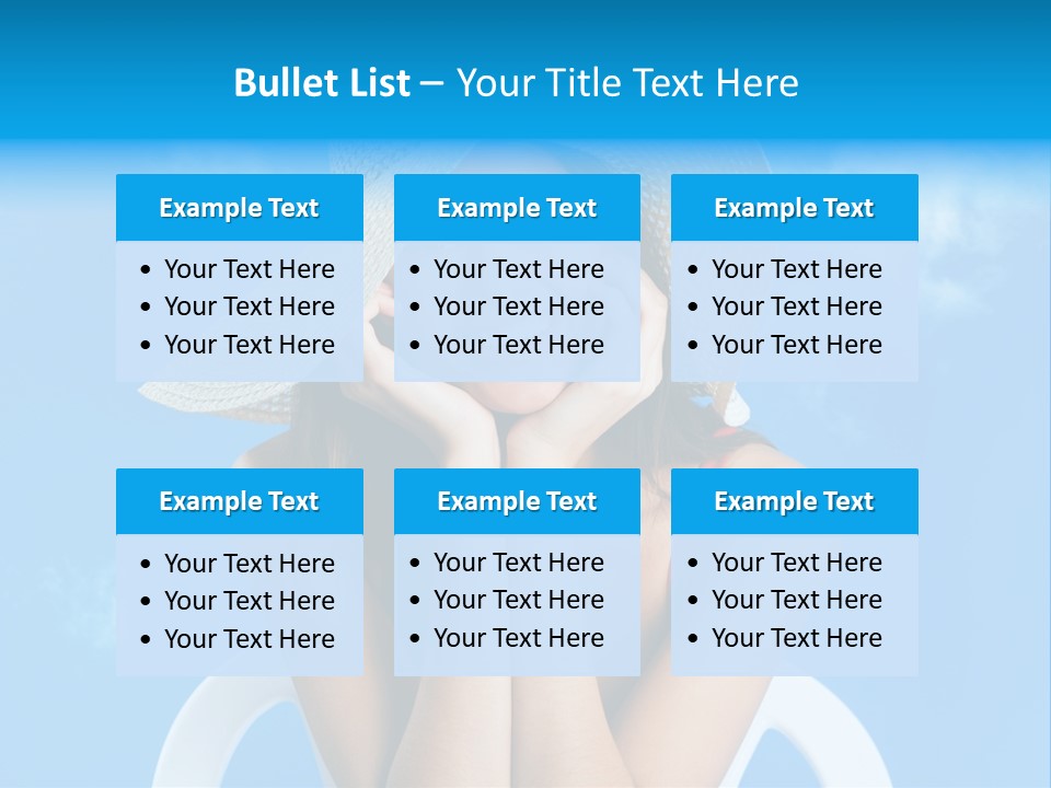 Summer Portrait Bathing Suit PowerPoint Template