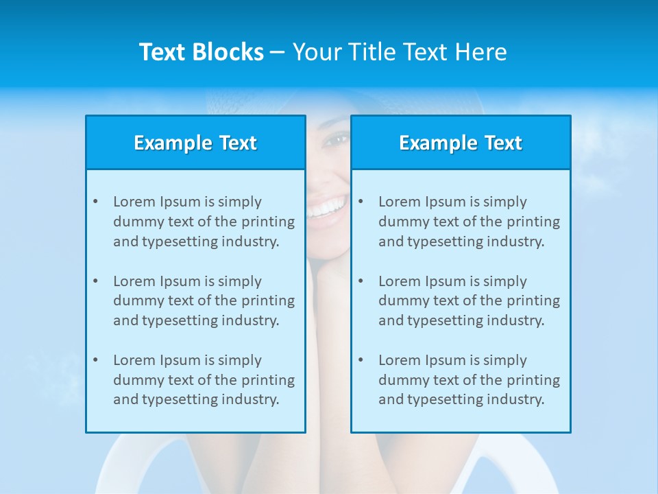 Summer Portrait Bathing Suit PowerPoint Template