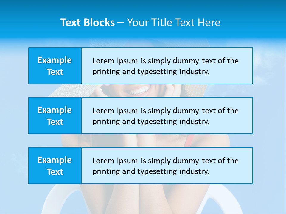 Summer Portrait Bathing Suit PowerPoint Template
