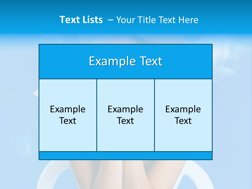 Summer Portrait Bathing Suit PowerPoint Template