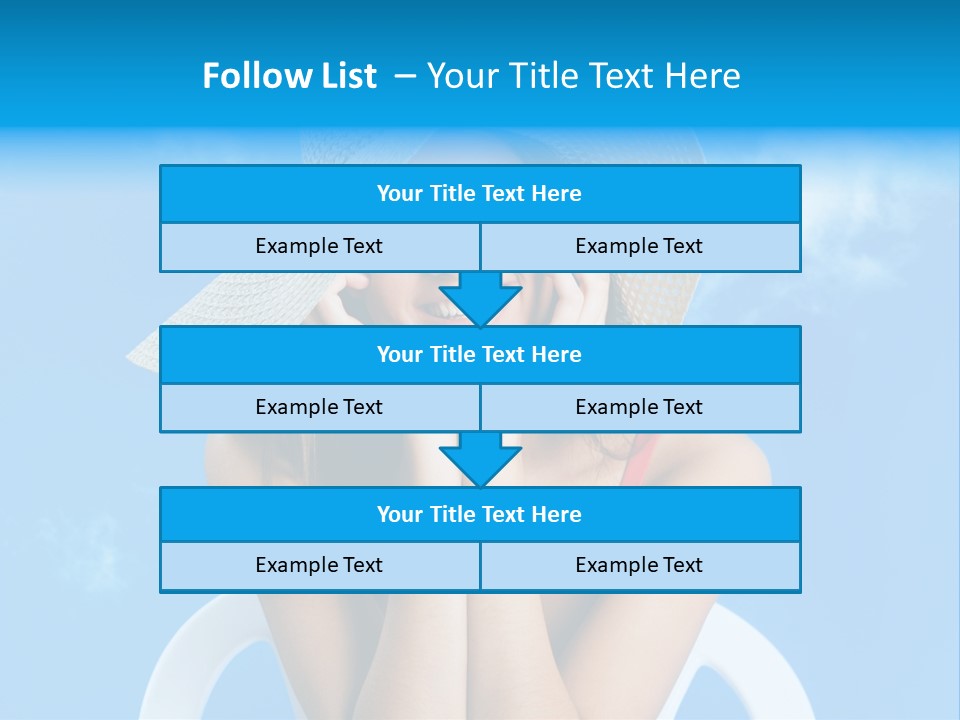 Summer Portrait Bathing Suit PowerPoint Template