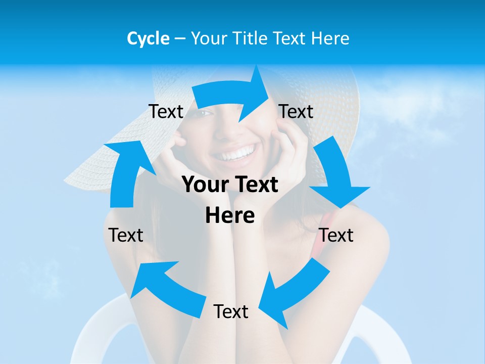 Summer Portrait Bathing Suit PowerPoint Template