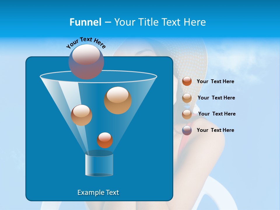 Summer Portrait Bathing Suit PowerPoint Template