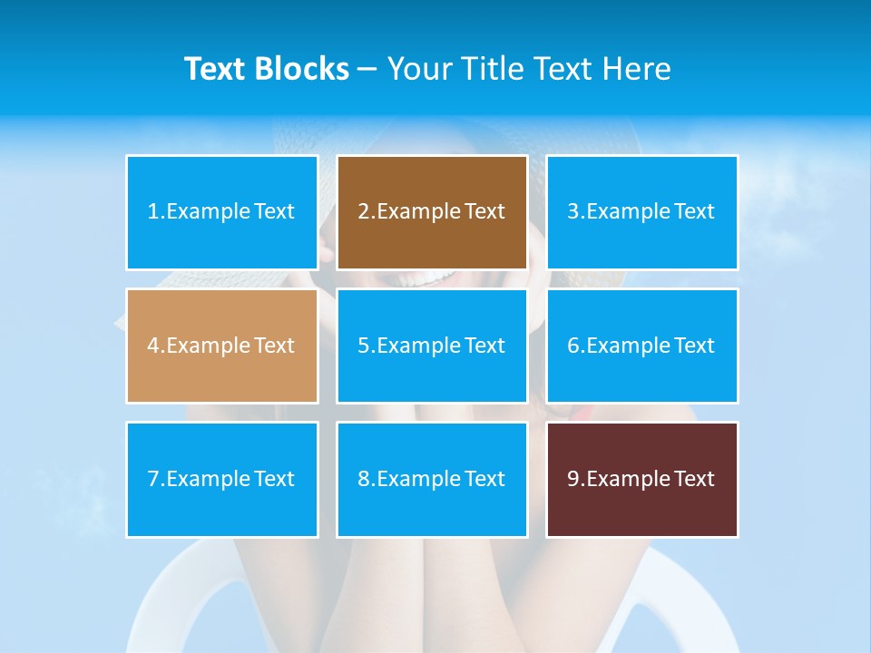 Summer Portrait Bathing Suit PowerPoint Template