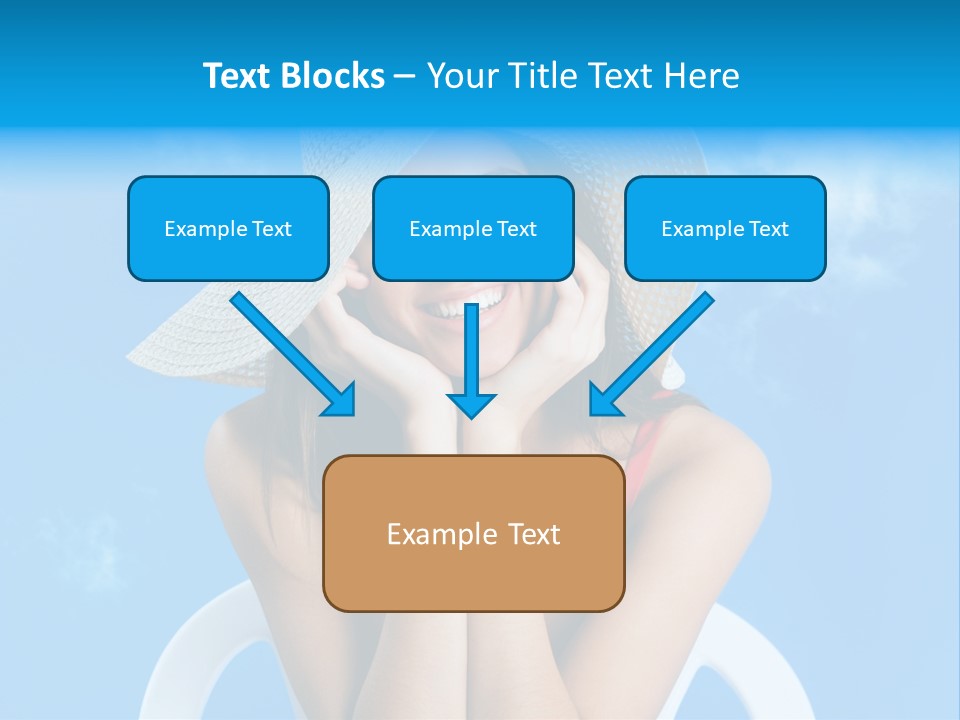 Summer Portrait Bathing Suit PowerPoint Template