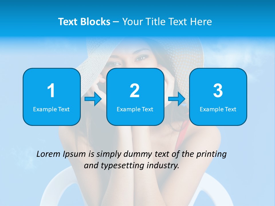 Summer Portrait Bathing Suit PowerPoint Template