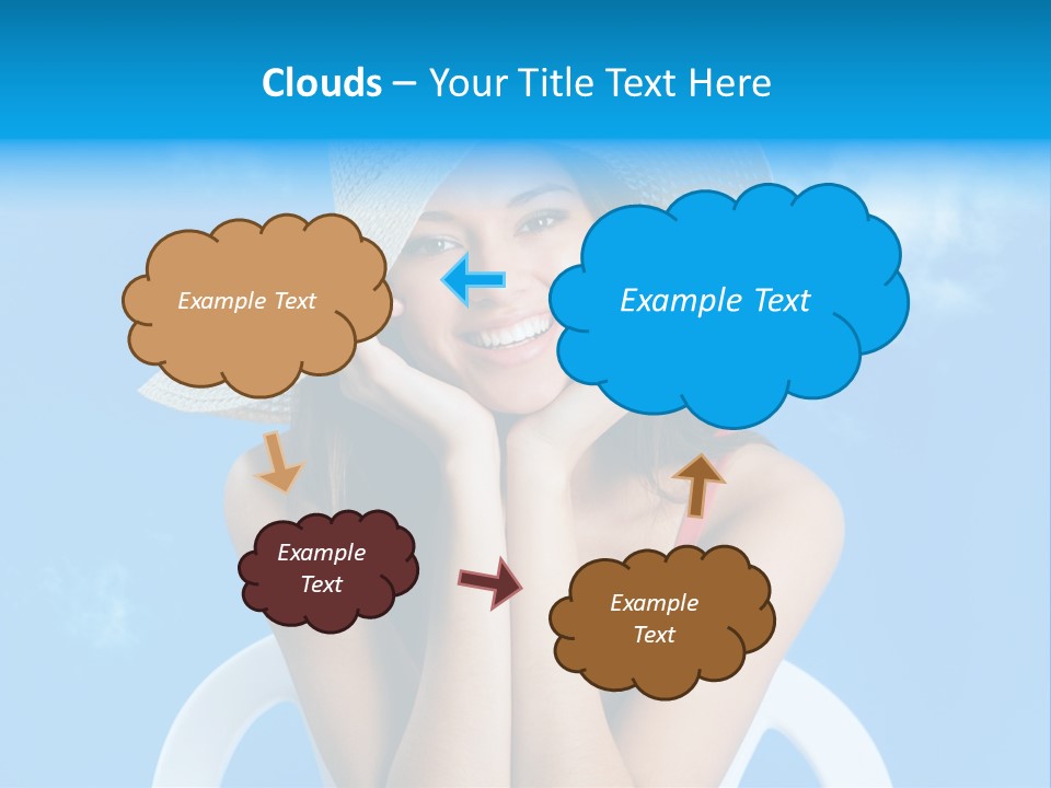 Summer Portrait Bathing Suit PowerPoint Template