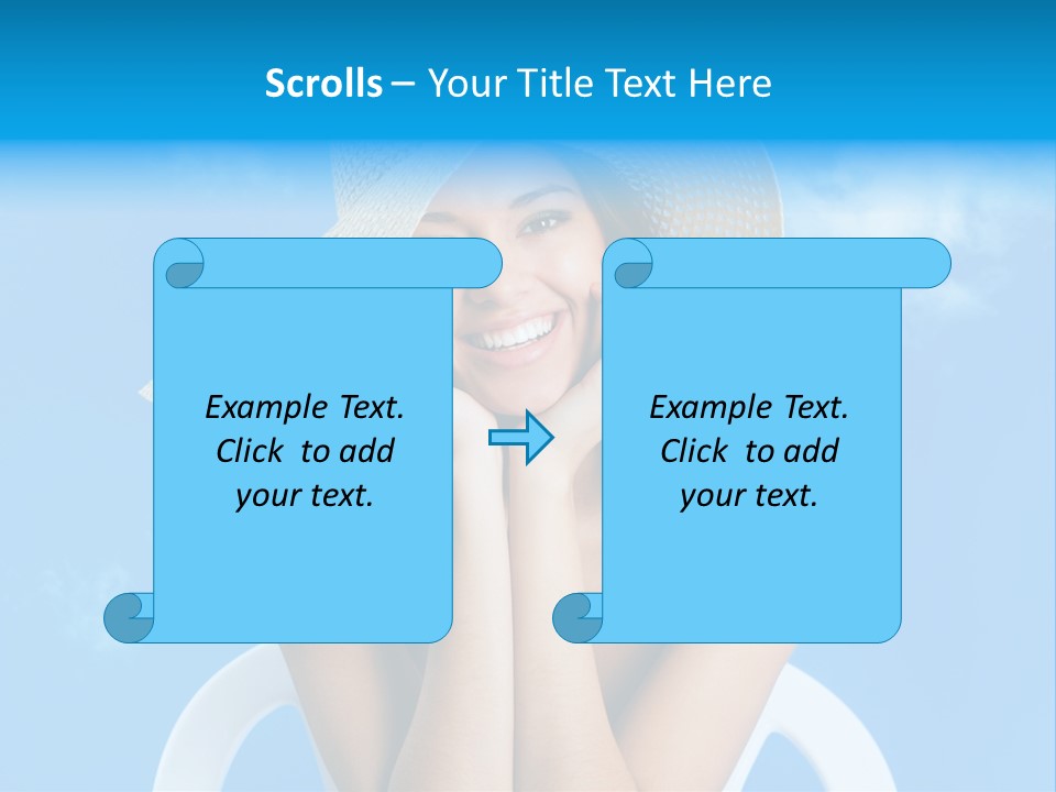 Summer Portrait Bathing Suit PowerPoint Template