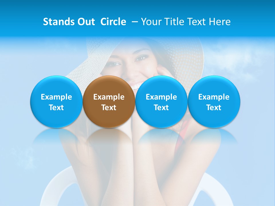 Summer Portrait Bathing Suit PowerPoint Template