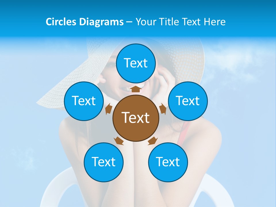 Summer Portrait Bathing Suit PowerPoint Template