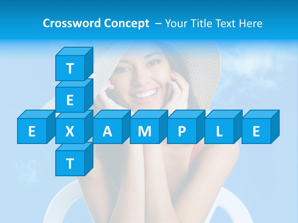 Summer Portrait Bathing Suit PowerPoint Template