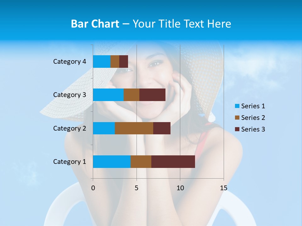 Summer Portrait Bathing Suit PowerPoint Template