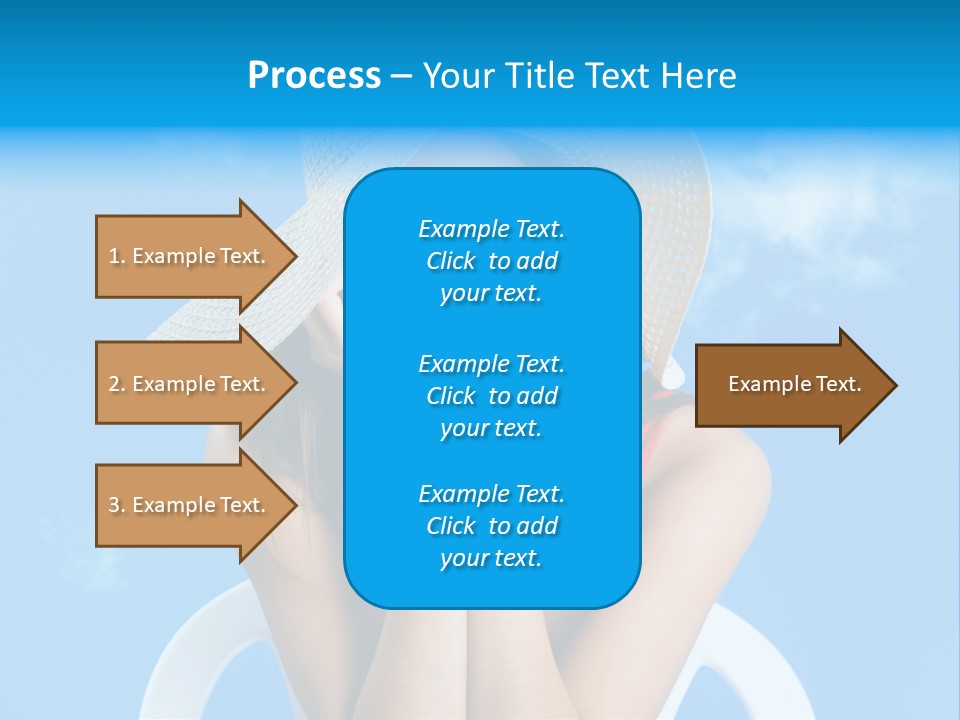 Summer Portrait Bathing Suit PowerPoint Template
