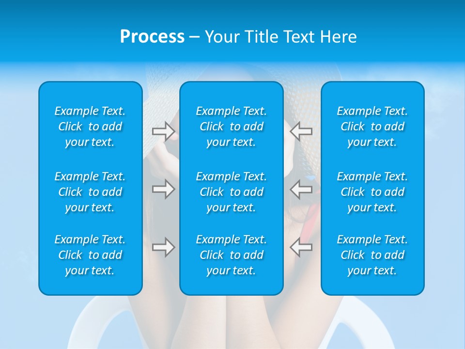 Summer Portrait Bathing Suit PowerPoint Template