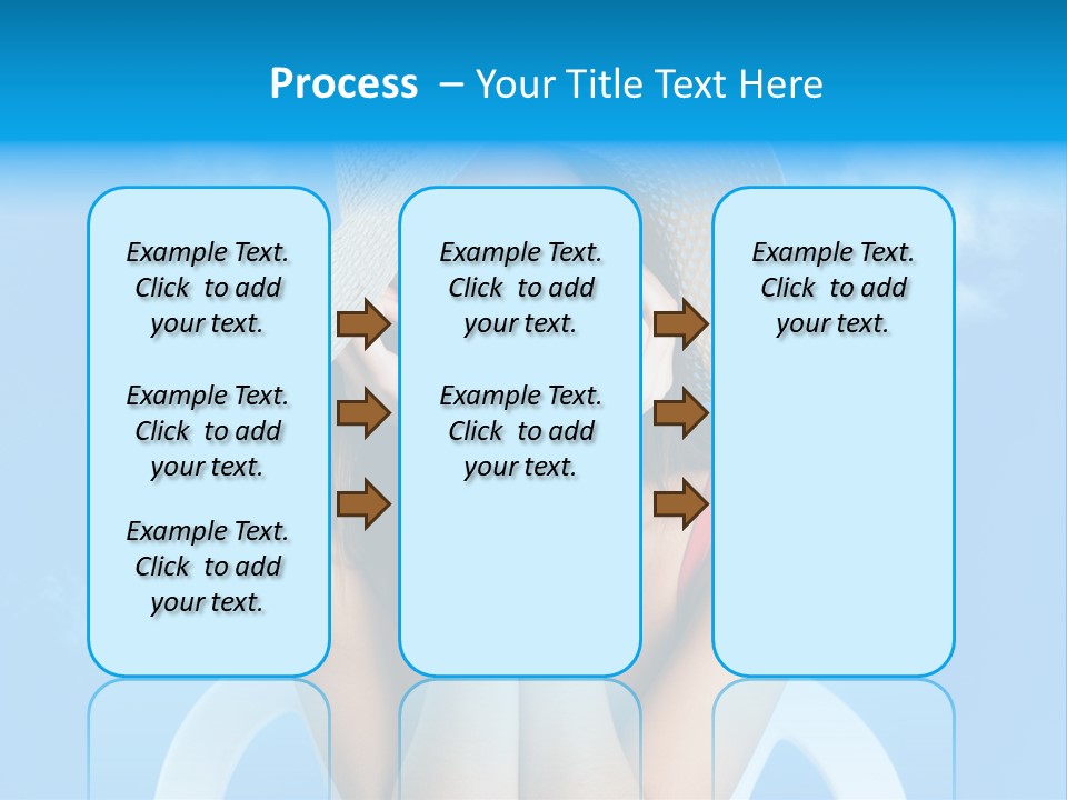 Summer Portrait Bathing Suit PowerPoint Template