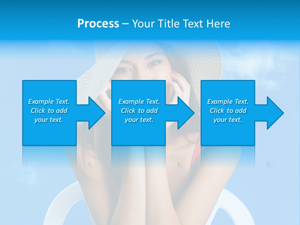 Summer Portrait Bathing Suit PowerPoint Template