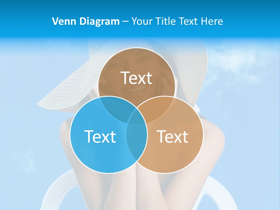 Summer Portrait Bathing Suit PowerPoint Template