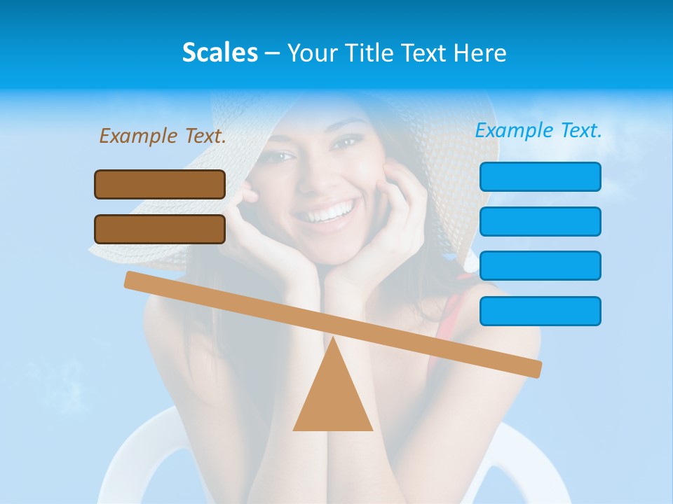 Summer Portrait Bathing Suit PowerPoint Template