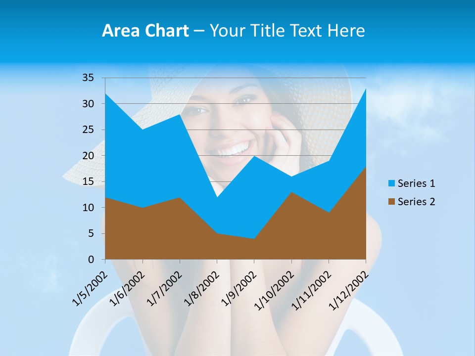 Summer Portrait Bathing Suit PowerPoint Template