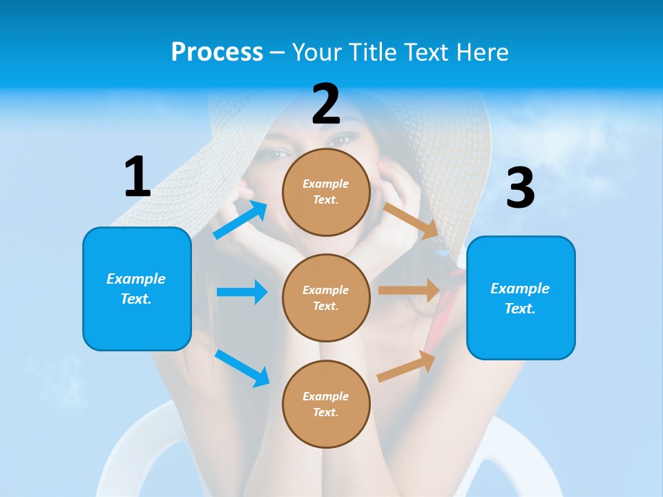 Summer Portrait Bathing Suit PowerPoint Template