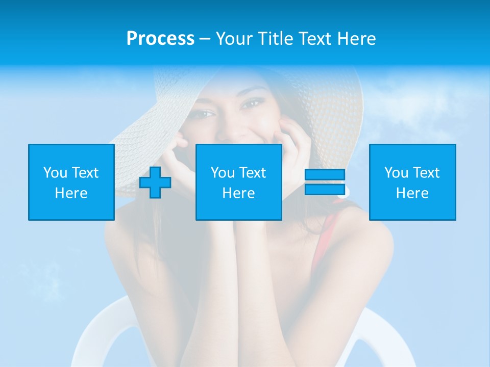 Summer Portrait Bathing Suit PowerPoint Template