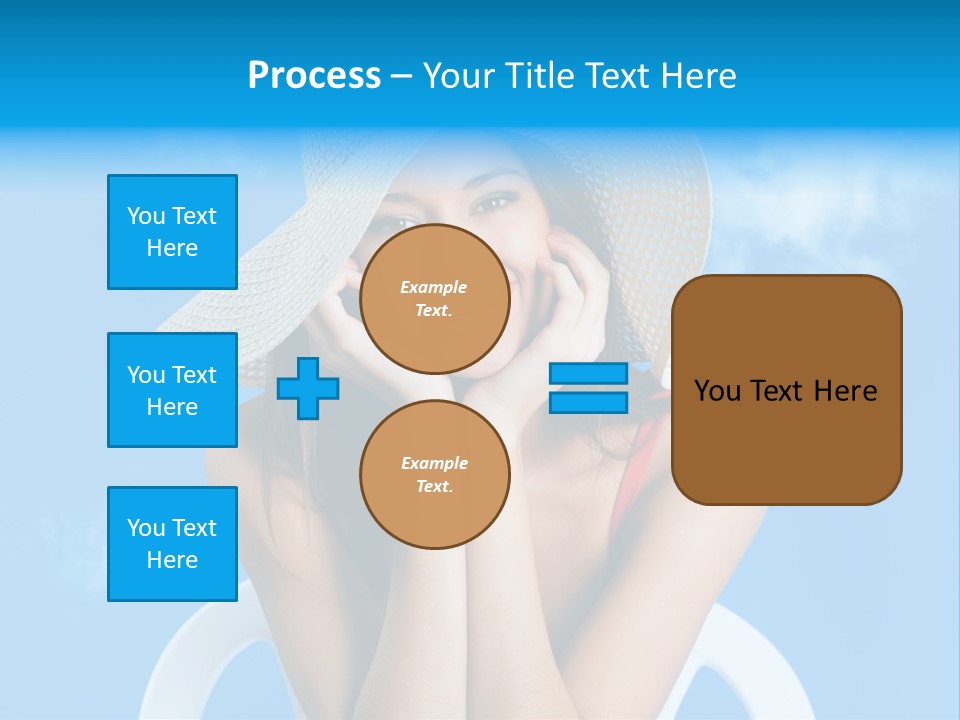 Summer Portrait Bathing Suit PowerPoint Template