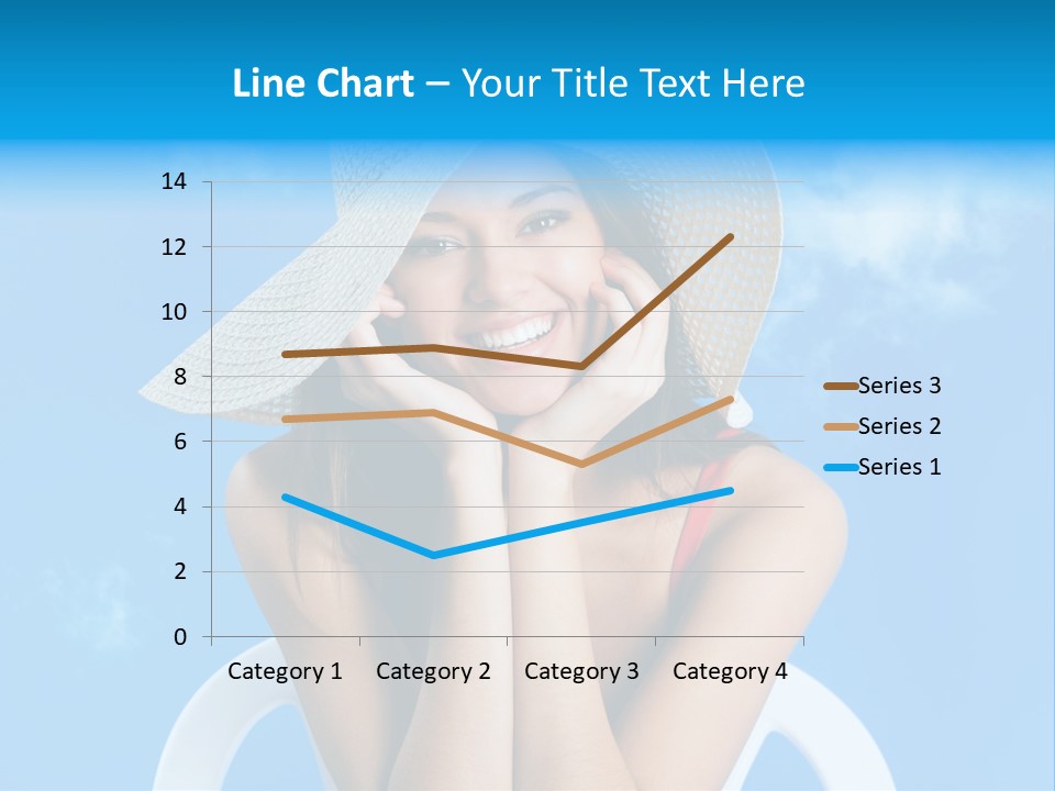 Summer Portrait Bathing Suit PowerPoint Template