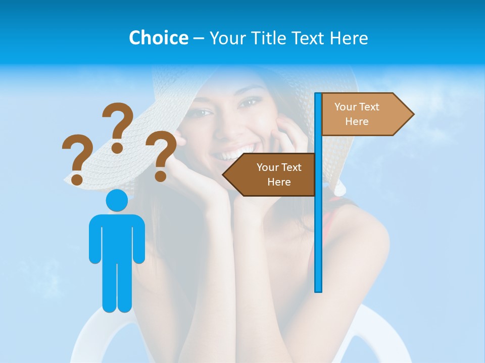 Summer Portrait Bathing Suit PowerPoint Template