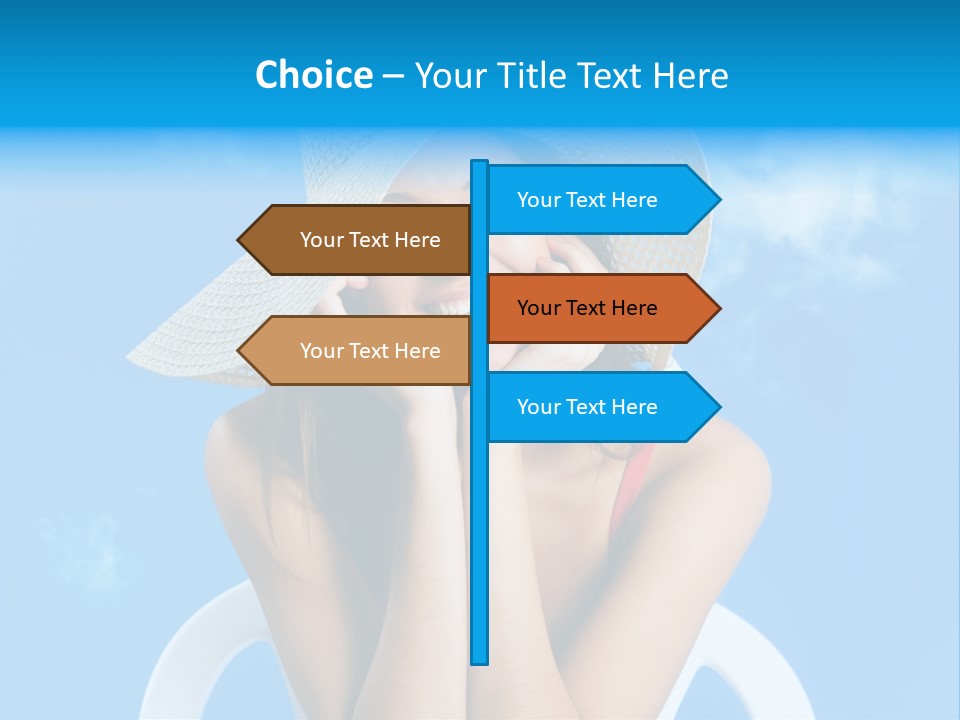 Summer Portrait Bathing Suit PowerPoint Template