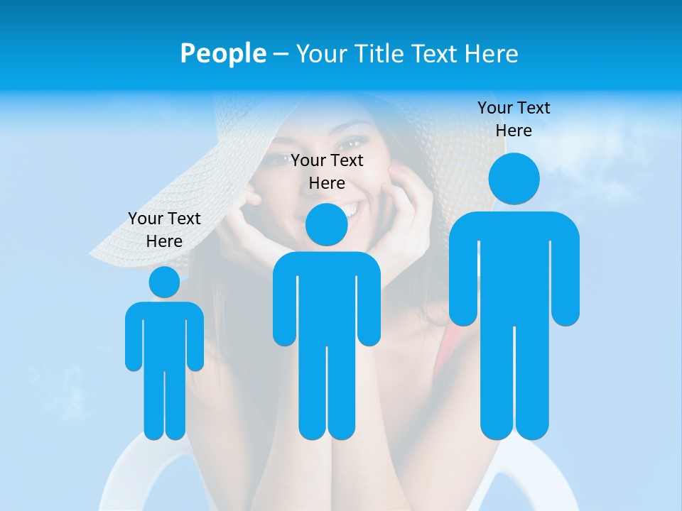 Summer Portrait Bathing Suit PowerPoint Template