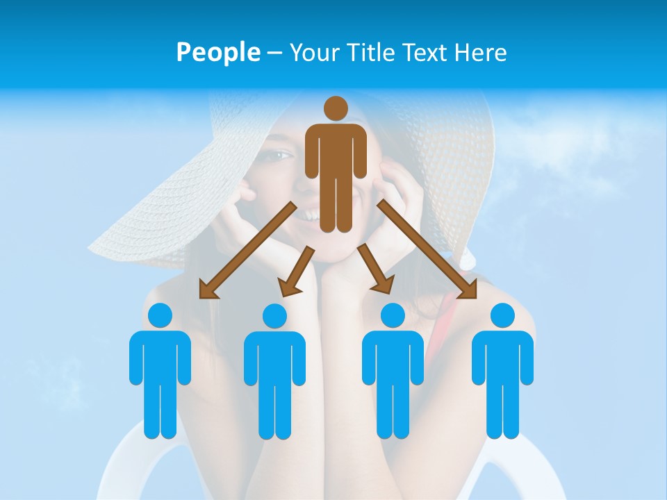 Summer Portrait Bathing Suit PowerPoint Template