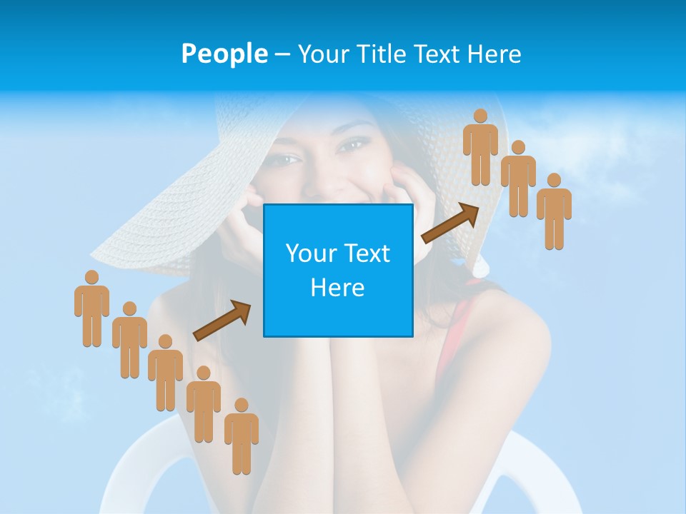 Summer Portrait Bathing Suit PowerPoint Template