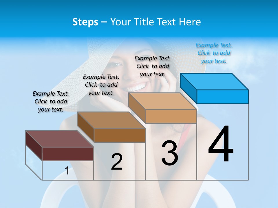 Summer Portrait Bathing Suit PowerPoint Template