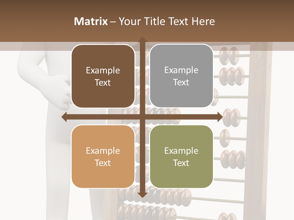 Wooden Mathematics Graphic PowerPoint Template