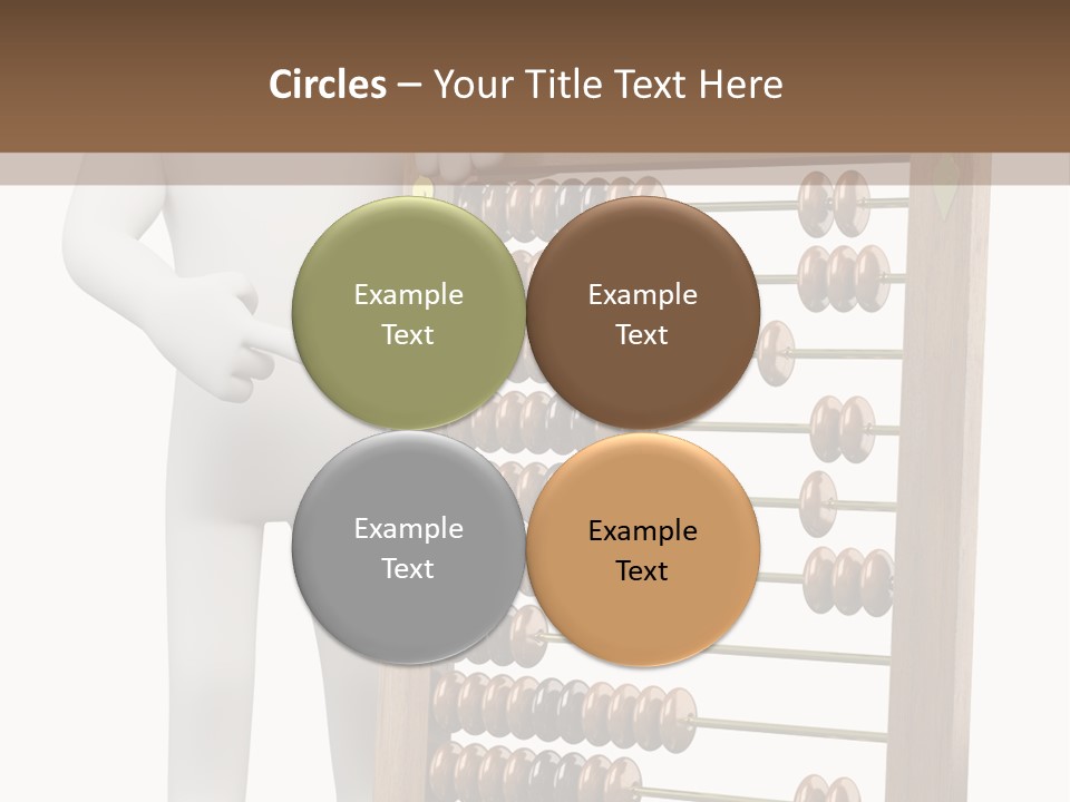 Wooden Mathematics Graphic PowerPoint Template