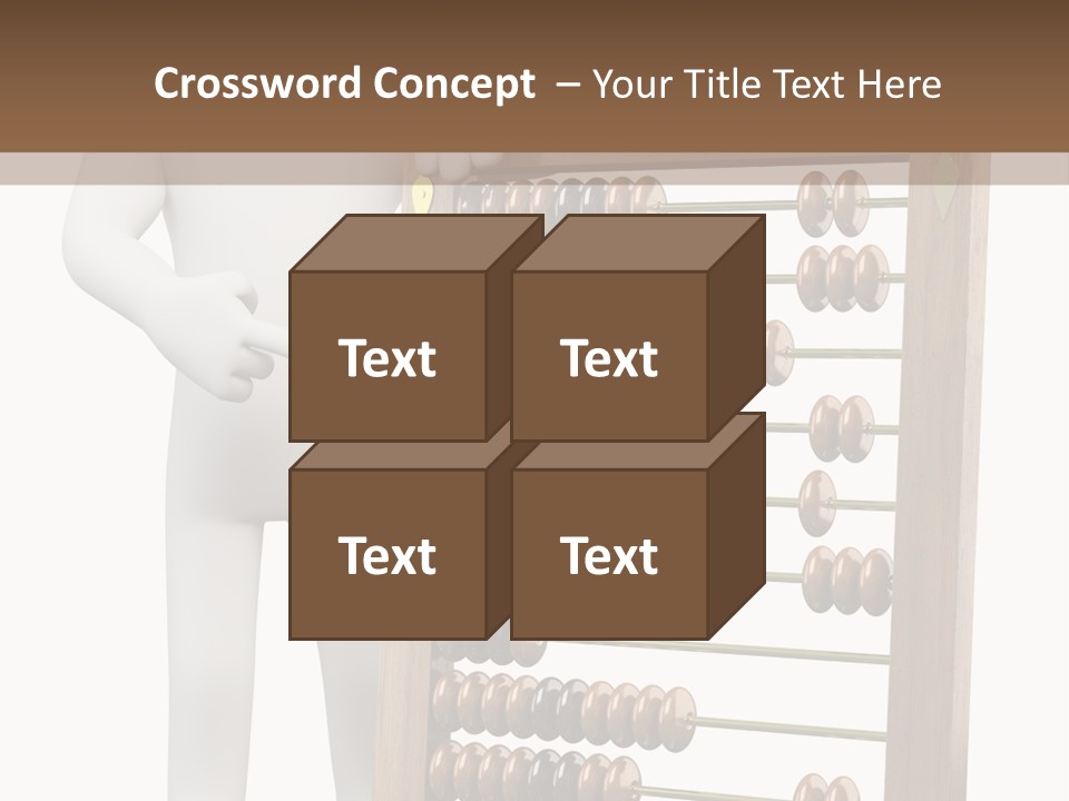 Wooden Mathematics Graphic PowerPoint Template
