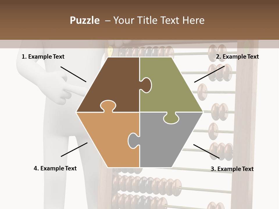 Wooden Mathematics Graphic PowerPoint Template