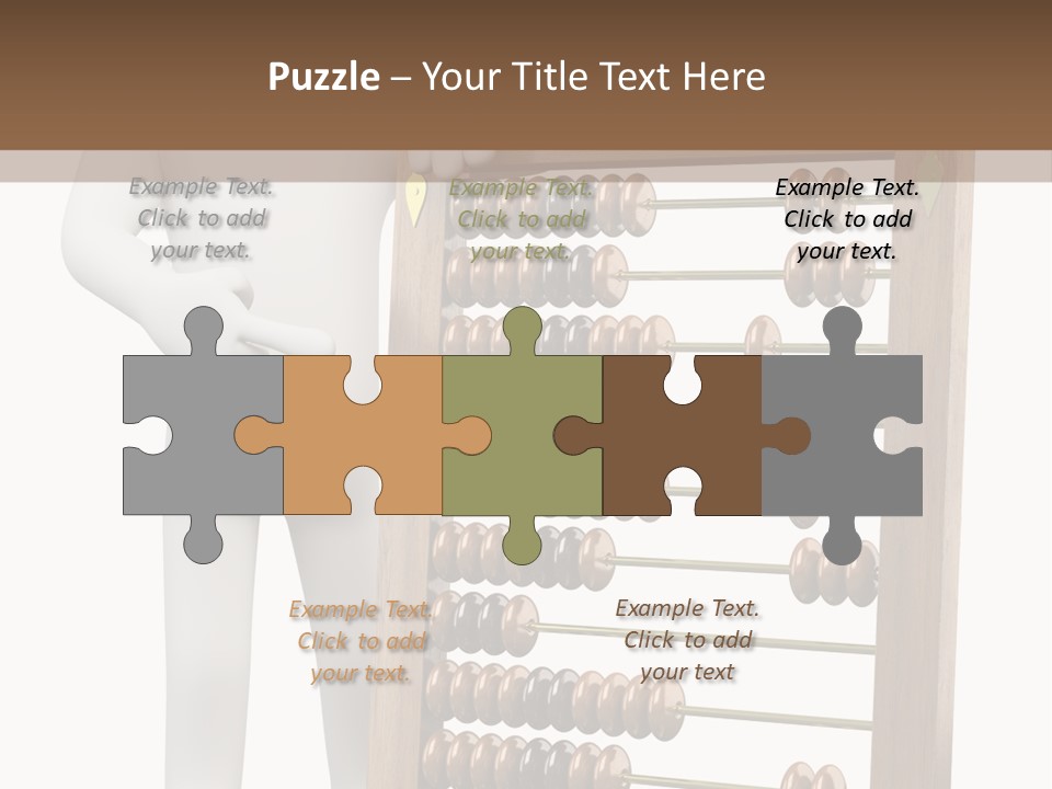 Wooden Mathematics Graphic PowerPoint Template